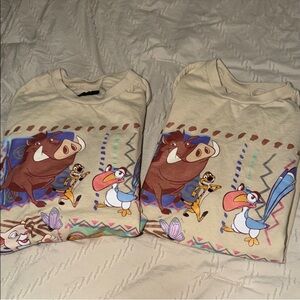 Kids Cream Lion Graphic T-Shirt